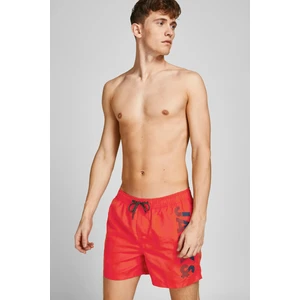 Jack & Jones JPSTCRETE JJSWIM AKM LOGO Kırmızı Erkek Şort - Mayo