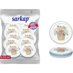 Hijyenik Paketli 10 Adet Kavanoz Kapağı – Mavi Buket – 82 mm