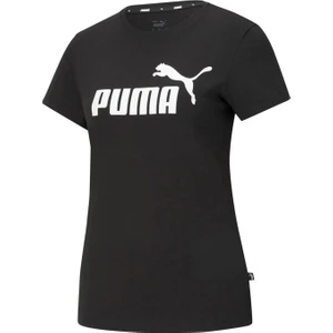 ESS Logo Tee Siyah Kadın Kısa Kol T-Shirt