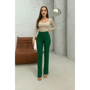 Düğmeli Kumaş Pantolon