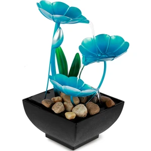 Quarter Stone Meditasyon Su Çeşmesi Çiçek Mini Şelale Çeşme Süslemeleri (Yurt Dışından)