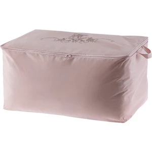 Çiçek Desen Baskılı Hurç - Pudra - 52X28X21 cm