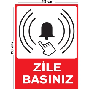 Metal Zile Basınız 15CM x 20CM Uyarı Levhası Yönlendirme Tabelası