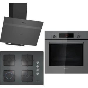 Gri 3'lü Ankastre Set 181 (HB012FBH1T - EO7C9PO12O - LC64KPJ70T)