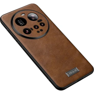 4u Sky Sulada Xiaomi 15 Ultra Kılıf Pu Deri+Tpu+Pc Arka Telefon Kapağı-Kahverengi (Yurt Dışından)
