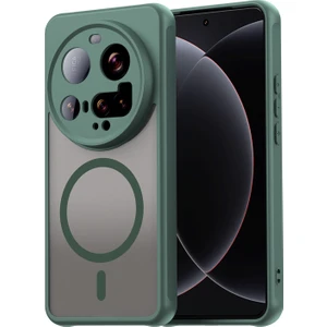 4u Sky Xiaomi 15 Ultra Kılıf Için Magsafe Anti Drop Pc+Tpu Telefon Kapağı ile Uyumlu-Yeşil (Yurt Dışından)