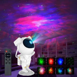 Astronot Gece Lambası Anne Bebek Gece Lambası Çocuk Odası Gece Lambası Projektör Yıldızlı Gece Lambası Yıldızlı Projektör