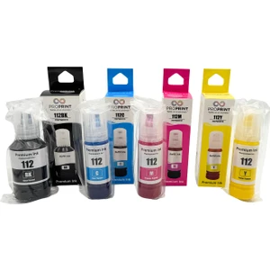 Epson L6490 4 Renk Muadil Mürekkep 112 - 127 ml 70 ml