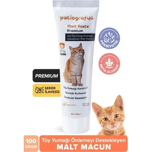 Premium Malt Paste 100.GR Kedi Tüy Yumağı ve Kusma Önlemeyi Destekleyen Malt Macun