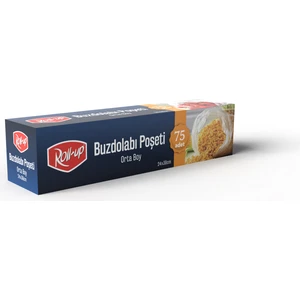 Roll- Up Orta Boy Buzdolabı Poşeti 24x38cm 75'li