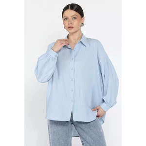 Çizgi Desenli Kadın Gömlek P-00016620