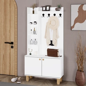 Evin-1 Bohem Ayaklı Ayakkabılık Portmanto Vestiyer EVN01