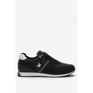 Erkek Günlük Cilt Sneaker Ayakkabı SİYAH - BEYAZ