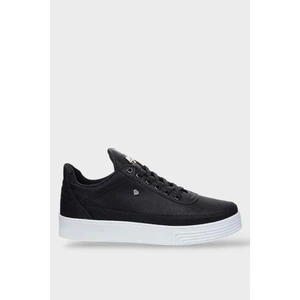 Erkek Günlük Yumuşak Iç Astarlı Şık Sneaker Spor Ayakkabı Siyah - Beyaz