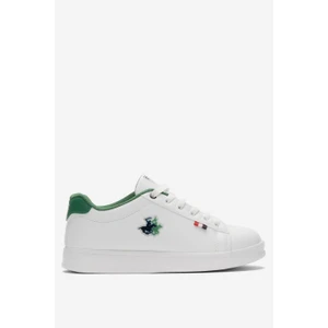 Unisex Sneakers Günlük Kullanım İçin Beyaz Yeşil Antibakteriyel Kumaş Tabanlı