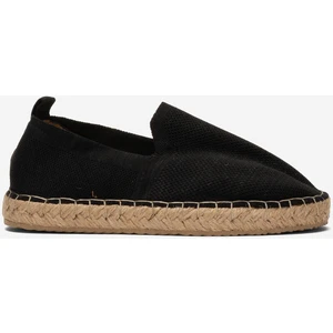 Unisex Siyah Triko Espadril