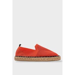 El Yapımı Triko Espadril Oranj