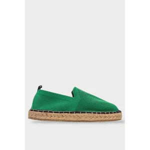 El Yapımı Triko Espadril Yeşil