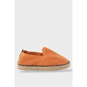 Unisex Turuncu Triko Espadril