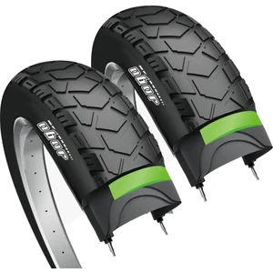 Bike And Art Obor Escort Rks Skyjet Kalın Teker Fat Bike Patlamaz Zırhlı Dış Lastik Seti 20x4.0 3 Mm Zırh