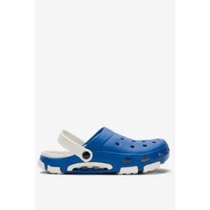 Unisex Çift Tabanlı Ortopedik Hemşire Doktor Aşçı Laboratuvar Deniz Havuz Terliği Sandalet Mavi - Beyaz