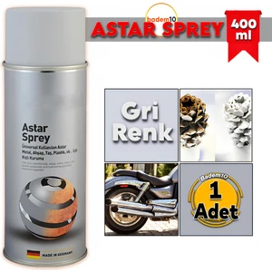 650°C Isıya Dayanıklı Astar Sprey Boya 400 ml Mat Gümüş Soba Egzoz Şömine Metal Yüzey Boyası