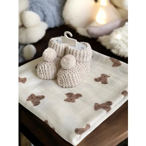 Yenidoğan Triko Örme Bebek Patik