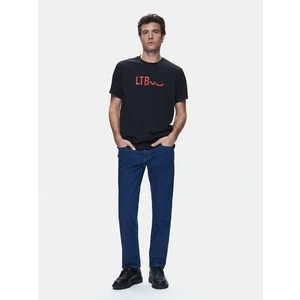 Ltb ROSONO Siyah Erkek Sıfır Yaka Kısa Kol T-Shirt 1225842716089200