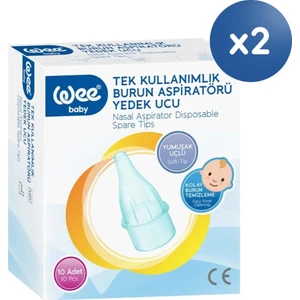 Wee Baby Burun Aspiratörü Yedek Uç Seti (10x2 20 Adet)