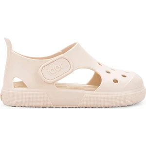 S10343 Surfi Çocuk Sandalet Tobby Solid Bej IGR079-079