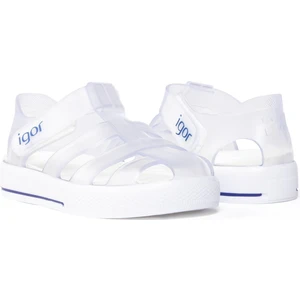 Star Erkek Çocuk Sandalet – Şeffaf PVC, Rahat Taban, Ayarlanabilir Bantlı Yazlık Deniz ve Plaj Ayakkabısı