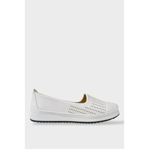 Tam Ortopedik Hava Alan Yumuşak Tabanlı Günlük Anne Babet BEYAZ - BEYAZ