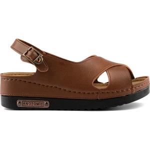 Kadın Ortopedik Şık Konfor Modeli Anatomik Rahat Taban Kısa Topuklu Günlük Sandalet Terlik