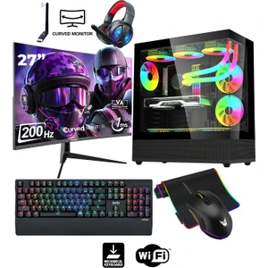 Cyber X40 I7 12700F 32GB Ddr4 Ram 1tb Nvme SSD RTX4060 8gb 27" 200Hz 240MM Sıvı Soğutma Oyuncu Masaüstü Bilgisayarı