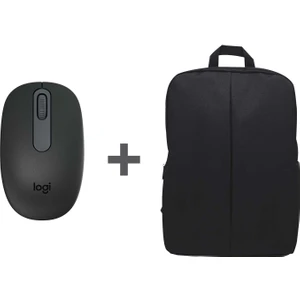 M196 Bluetooth Kablosuz Mouse ve Nero Notebook Sırt Çantası - Siyah