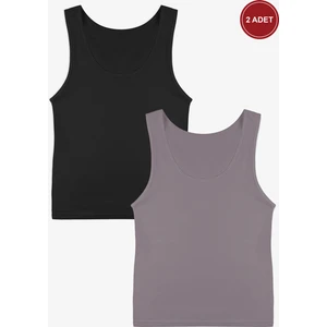 Kadın Kalın Askılı Pamuklu Ikili Atlet