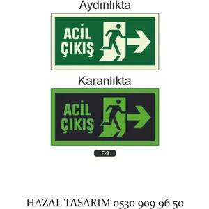 Acil Çıkış Levha