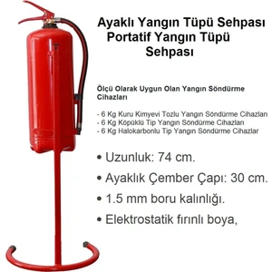Yangın Söndürme Tüpü Askılığı Sehpası