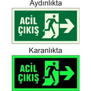 Karaköy Temin Fosforlu Çıkış Exıt Sağ Yön Levhası