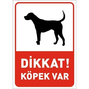 Dikkat! Köpek Var Levhası