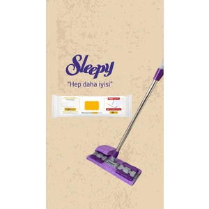 Mop Arap Sabunu Katkılı 50 Yaprak ve Mandallı Mop Seti