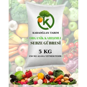 Sebze Gübresi Organomineral Katı Granül Domates Biber Salatalık Gelişim 5 kg