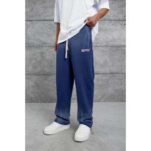 Lacivert Unknow Studios Yazılı Eşofman Altı