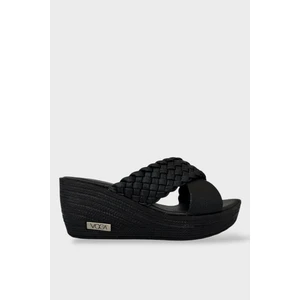 Anatomik Dolgu Taban Yumuşak Rahat Kadın Terlik SİYAH