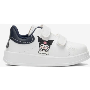 Çocuk Kuromi Baskılı Cırtlı Unisex Spor Ayakkabı BEYAZ - LACİVERT