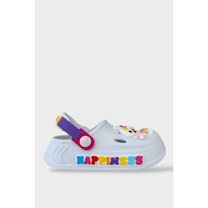 Çocuk Günlük Ortopedik Kaymaz Taban Figürlü Sandalet Terlik GRİ