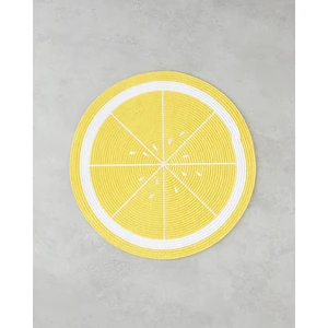 English Home Summer Lemon Sarı 2'li PP Amerikan Servis Seti 38 cm Yuvarlak Şık Tasarım