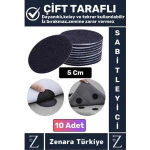 Kendinden Yapışkanlı Iz Bırakmaz Tekrar Kullanılabilir Pratik Halı Kilim Kaydırmaz Cırt Bant 10 Adet