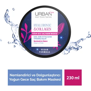Hyaluronik Asit &  Kuru ve Cansız Saçlara Özel Yoğun Gece Saç Bakım Maskesi 230 Ml-Vegan