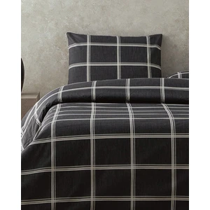 English Home Glen Check Kolay Ütülenir Çift Kişilik Nevresim Seti 200X220 cm Antrasit